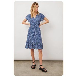 Rails Kiki Navy Ditsy Floral Dress sz S